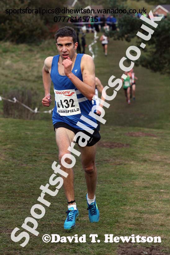 Senior men, 2016 National Cross Country Relays, Berry Hill Park, Mansfield. Photo: David T. Hewitson/Sports for All Pics